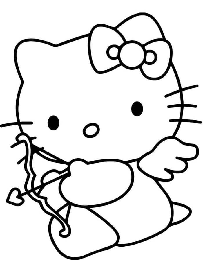 Immagine Senza Costo di Hello Kitty da colorare