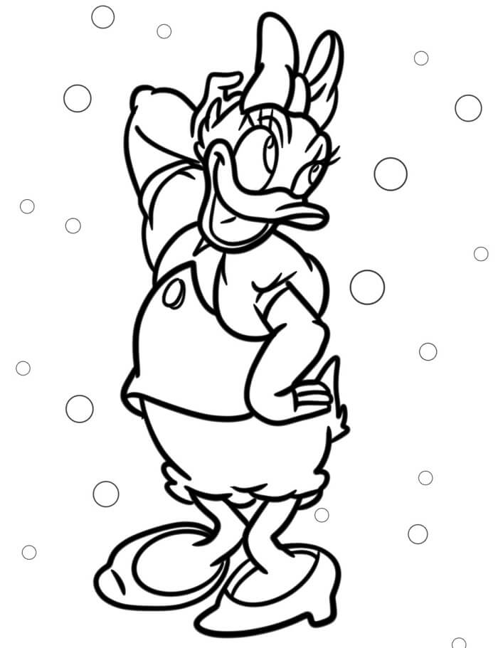 Immagine Senza Costo di Paperina da colorare