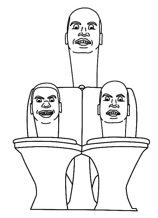 Immagine Skibidi Toilet Gratuita da colorare