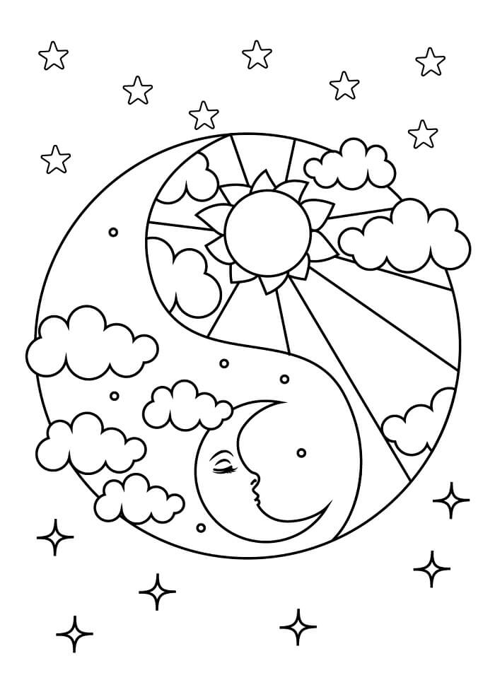 Immagine Sole Stampabile da colorare