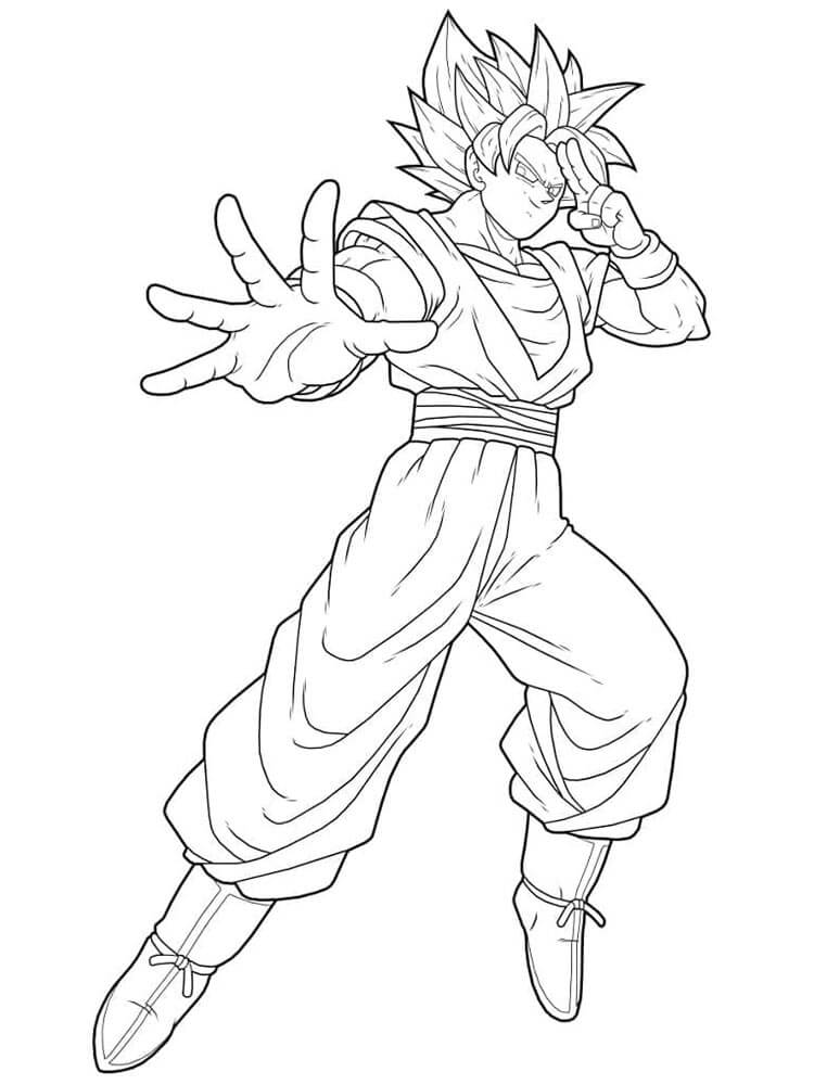 Immagine Son Goku Stampabile da colorare