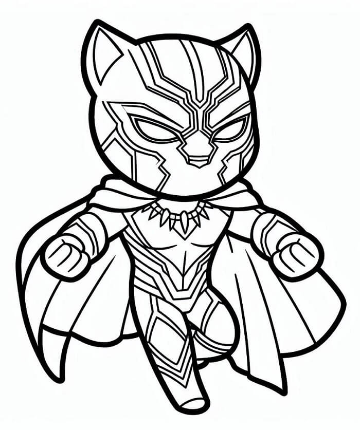 Immagine Stampabile Black Panther da colorare