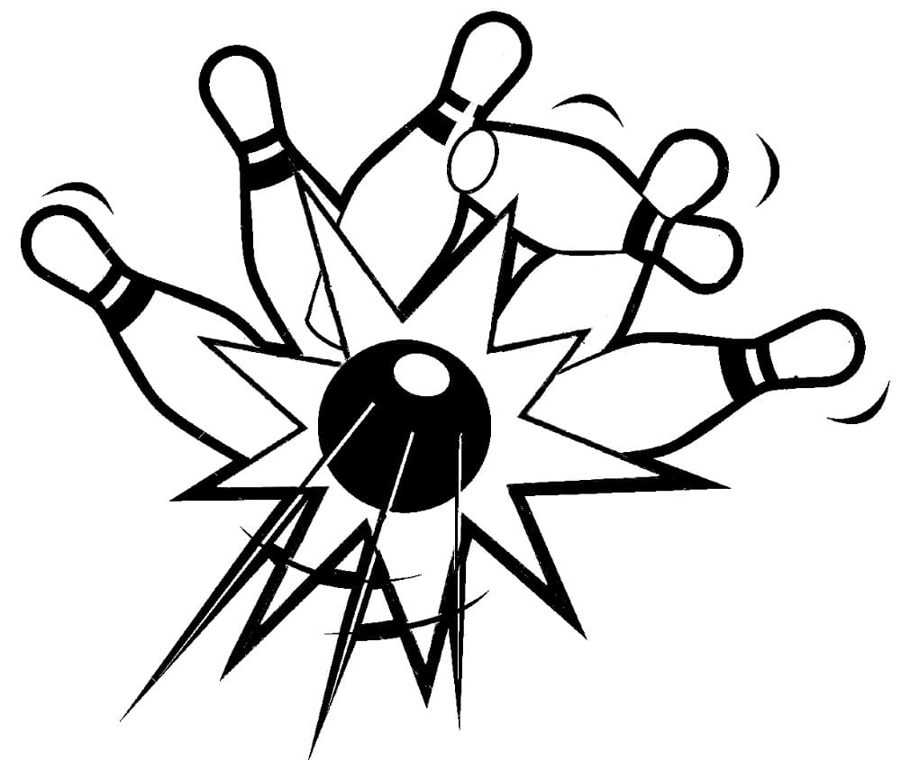 Immagine Stampabile Bowling da colorare