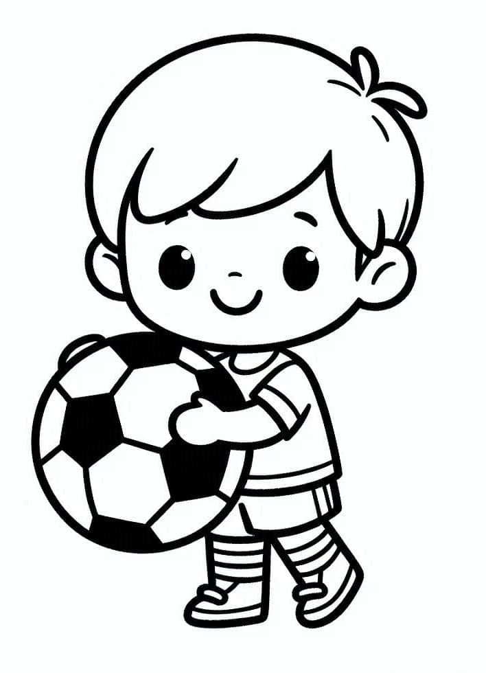 Immagine Stampabile Calcio da colorare