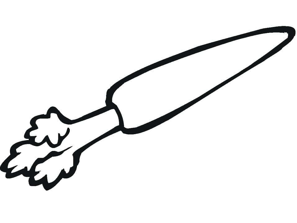 Immagine Stampabile Carota da colorare