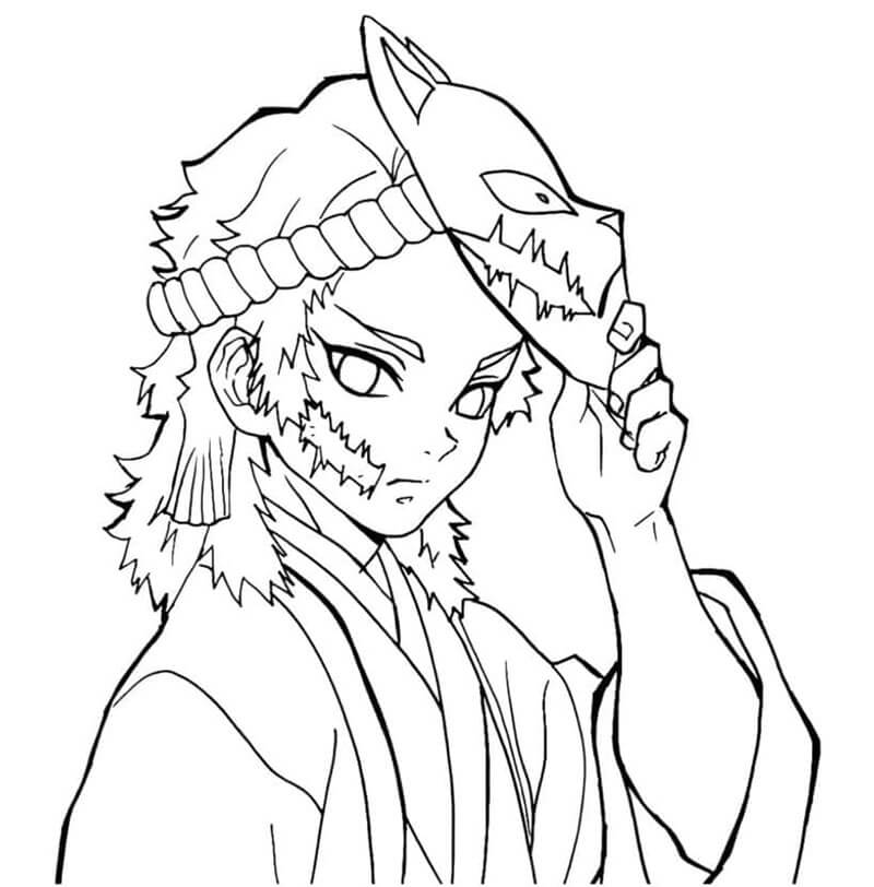 Immagine Stampabile Demon Slayer da colorare