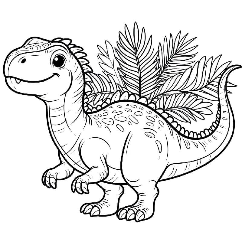 Immagine Stampabile Dinosauro da colorare