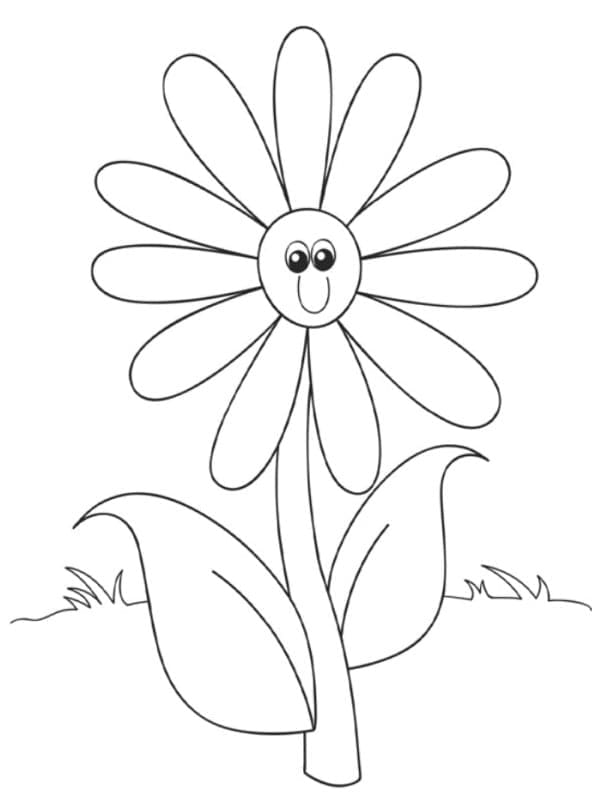 Immagine Stampabile Fiore da colorare