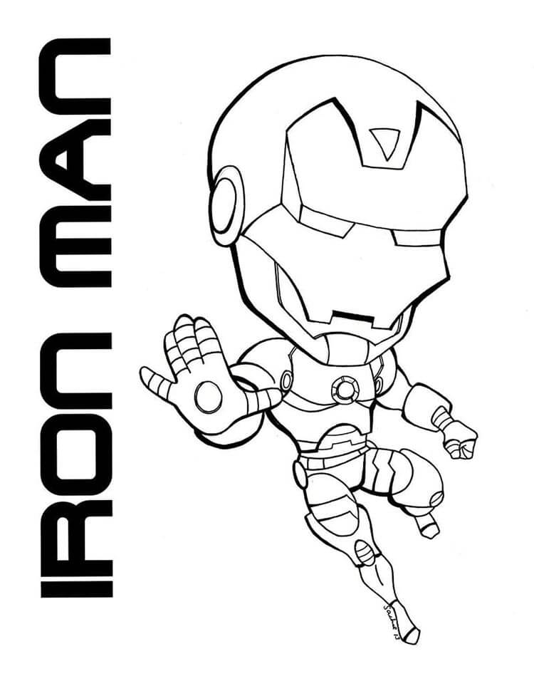 Immagine Stampabile Iron Man da colorare