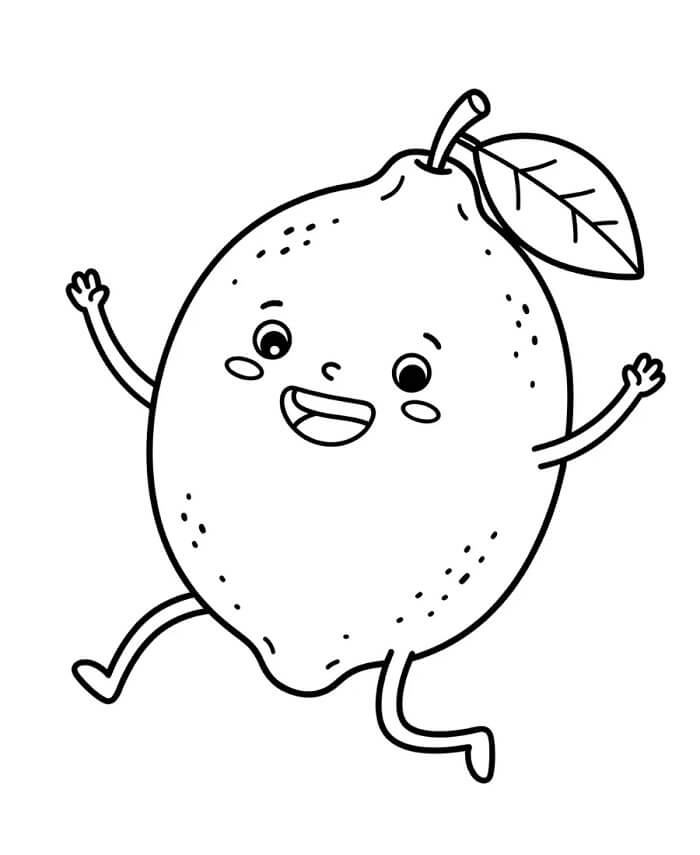 Immagine Stampabile Limone da colorare