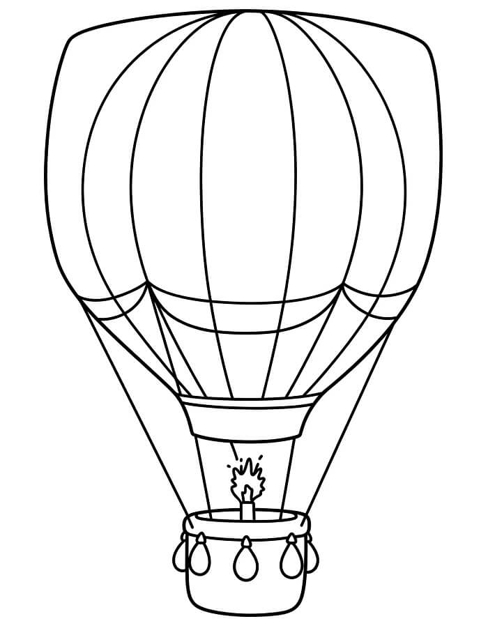 Immagine Stampabile Mongolfiera da colorare