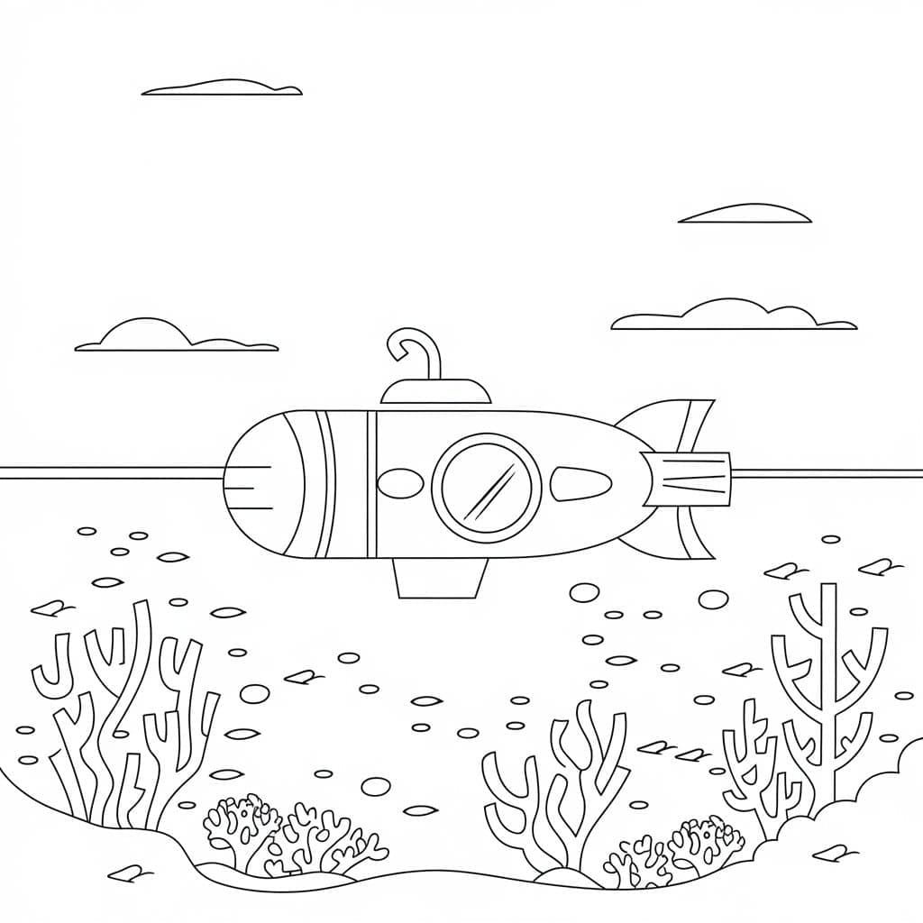 Immagine Stampabile Oceano da colorare