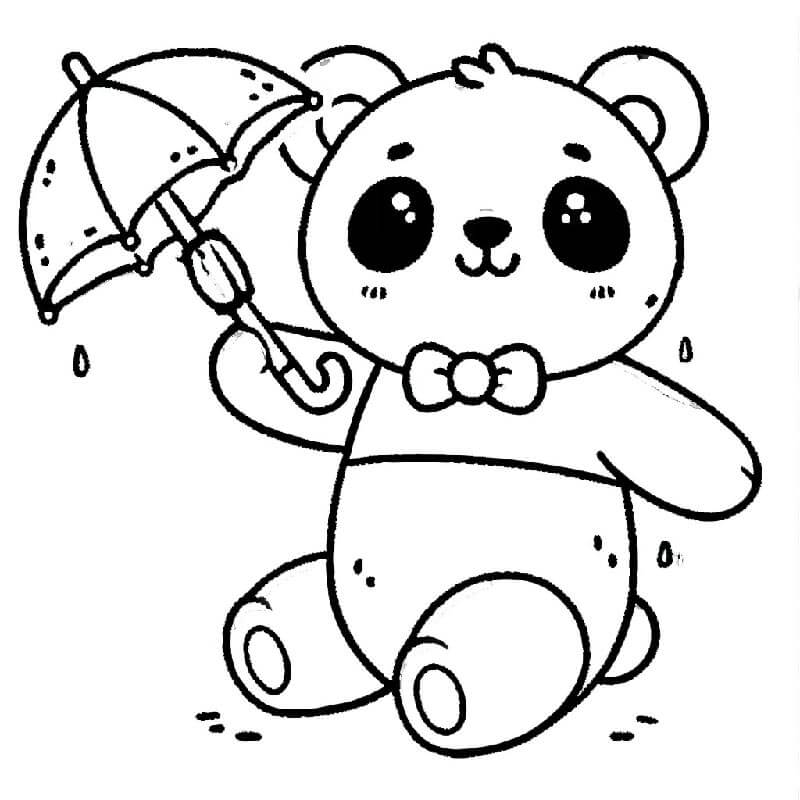 Immagine Stampabile Panda da colorare