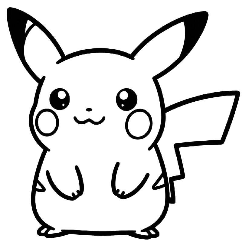 Immagine Stampabile Pikachu da colorare