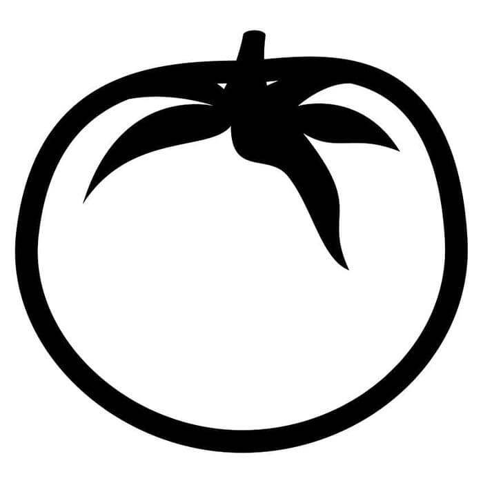 Immagine Stampabile Pomodoro da colorare