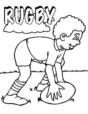Rugby da colorare