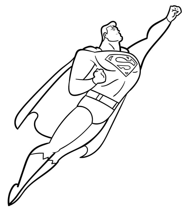 Immagine Stampabile Superman da colorare