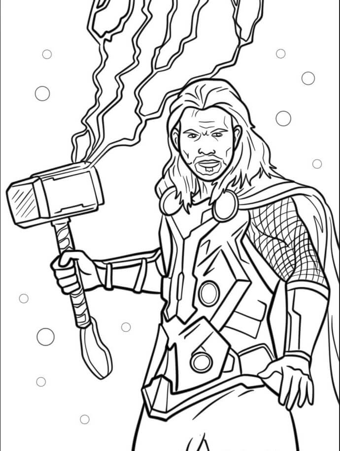Thor da colorare