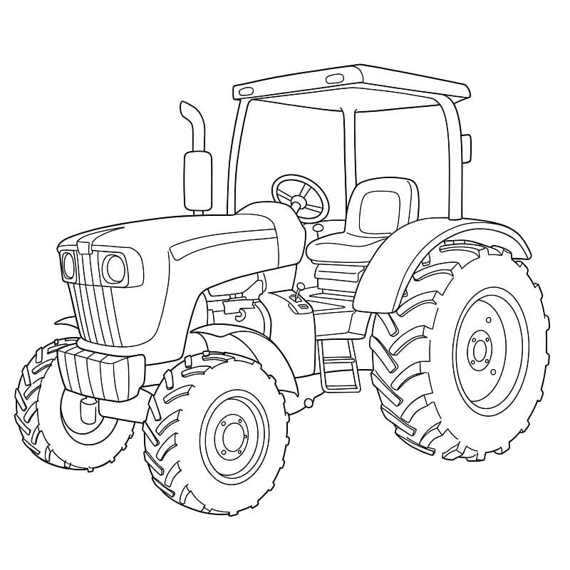 Immagine Stampabile Trattore da colorare