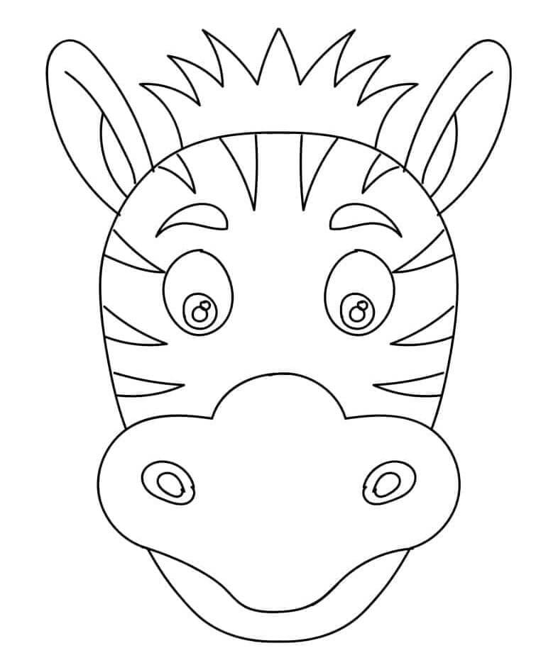 Immagine Stampabile Zebra da colorare