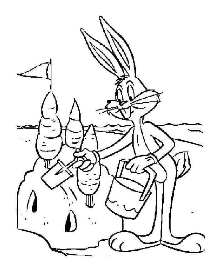 Immagine Stampabile di Bugs Bunny da colorare