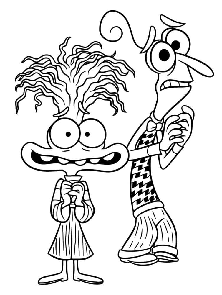 Immagine Stampabile di Inside Out 2 da colorare