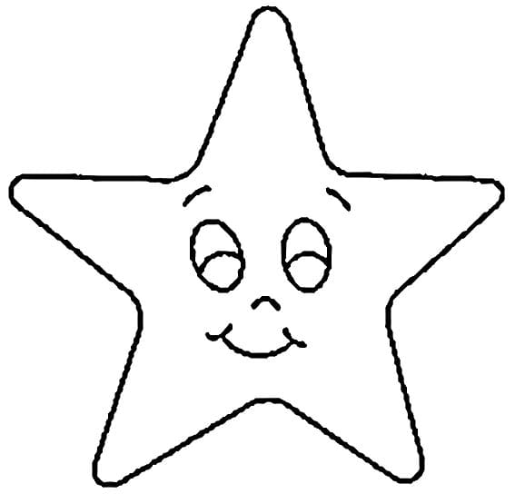 Immagine Stella Gratuita da colorare