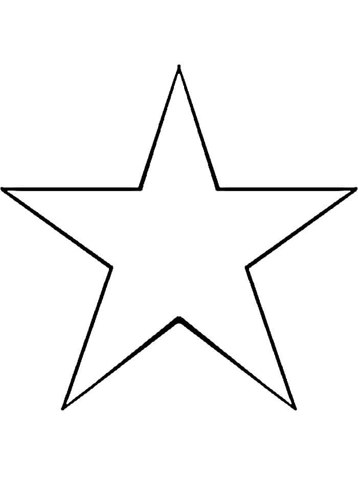 Immagine Stella Stampabile da colorare