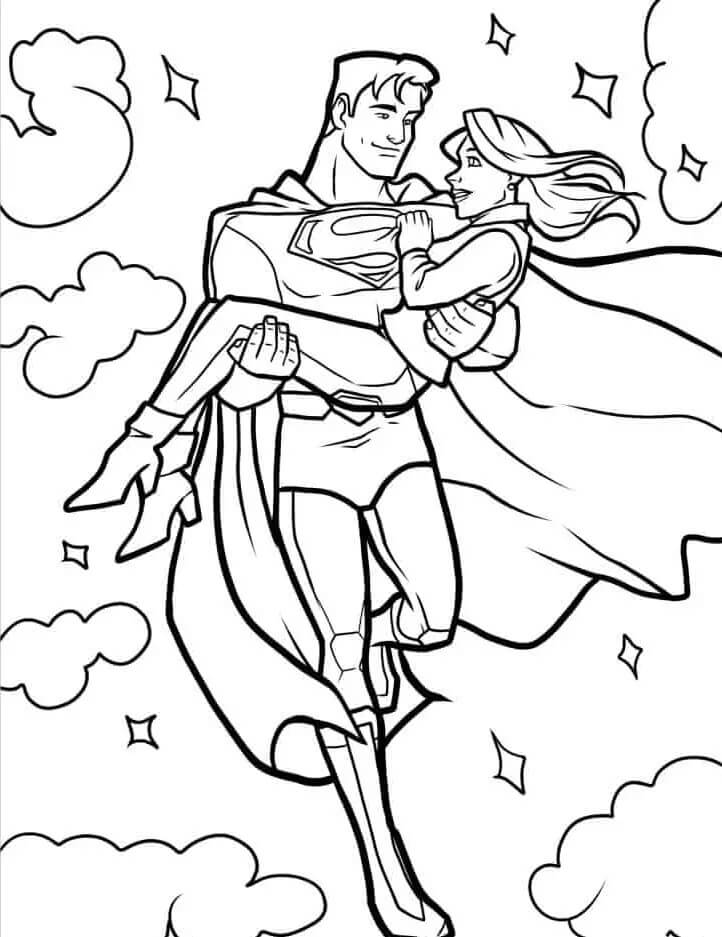 Immagine Superman Gratuita da colorare