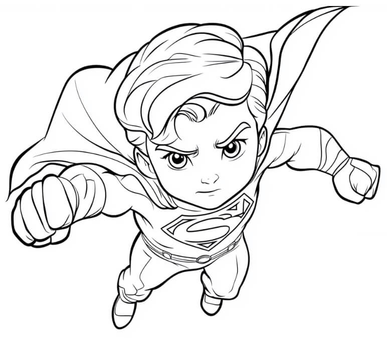 Immagine Superman Stampabile da colorare