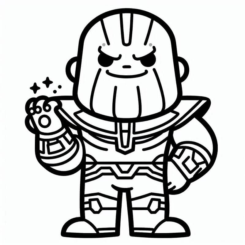 Immagine Thanos Stampabile da colorare