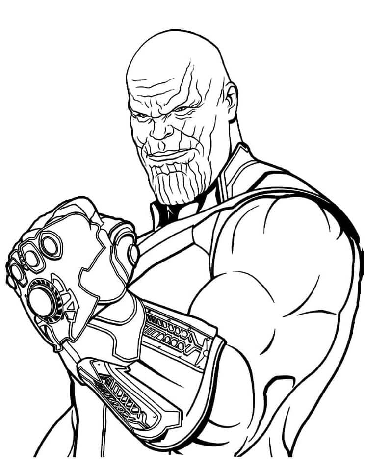 Immagine Thanos da colorare