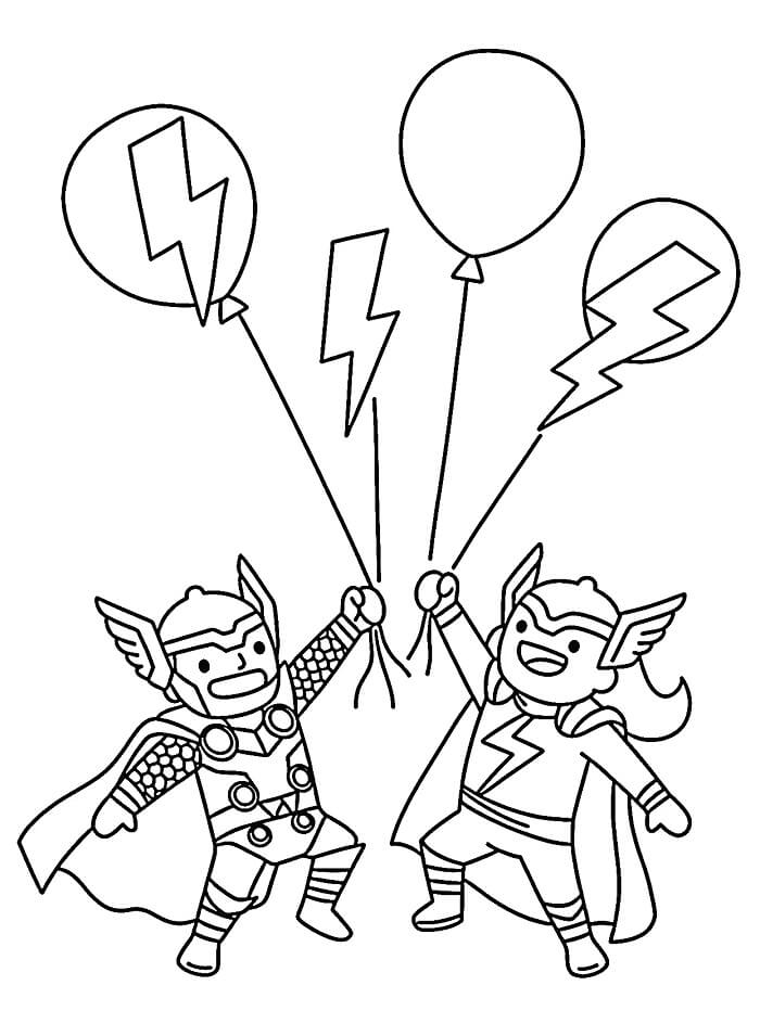 Immagine Thor Gratuita da colorare