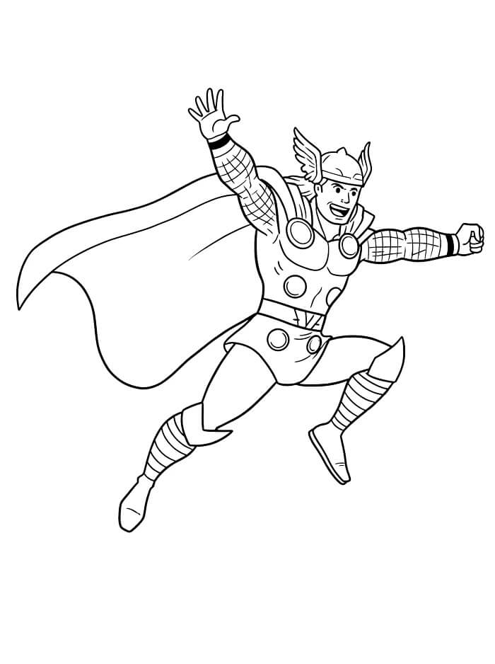 Immagine Thor Stampabile da colorare