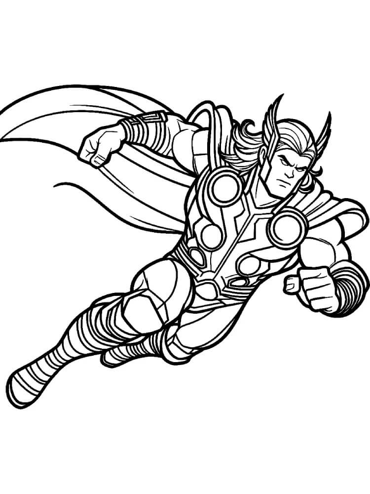 Immagine Thor da colorare