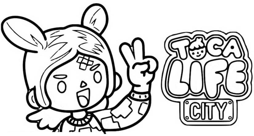 Immagine Toca Boca Gratuita da colorare