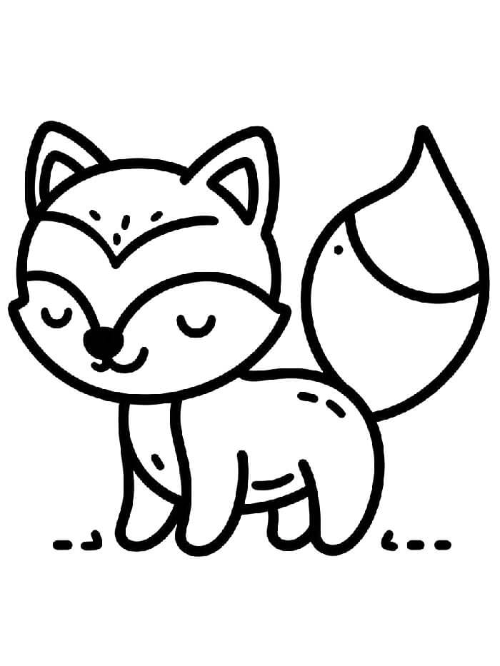 Immagine Volpe da colorare