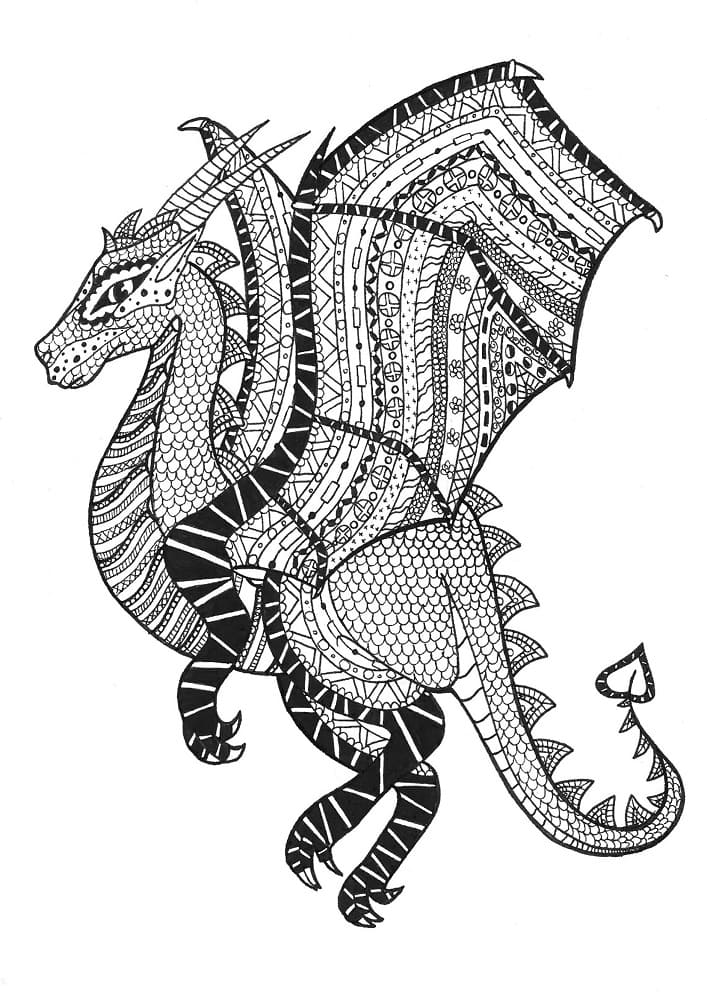 Immagine Zentangle da colorare