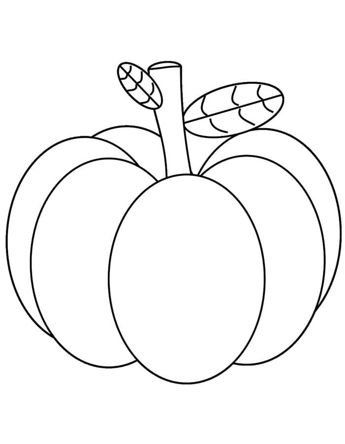 Immagine Zucca Stampabile da colorare
