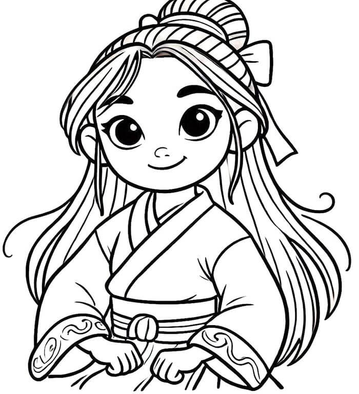 Immagine a Prezzo Zero di Mulan da colorare