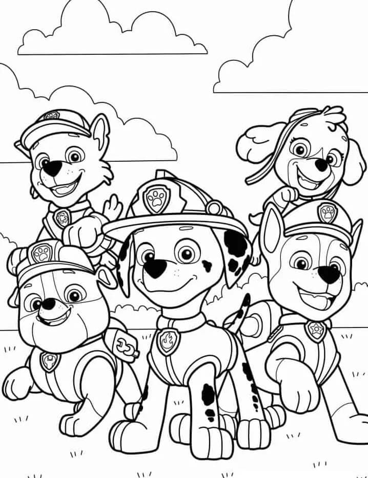 Immagine a Prezzo Zero di Paw Patrol da colorare