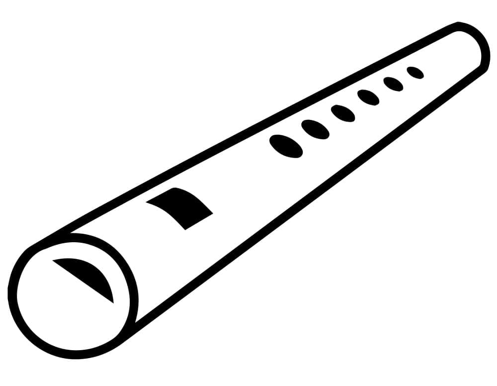 Immagine di Flauto gratuita da colorare