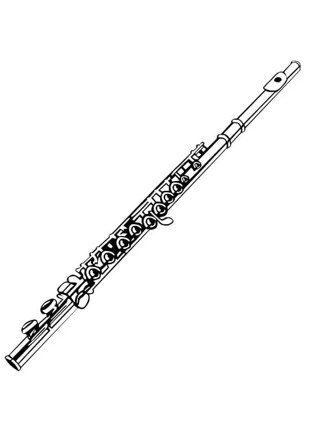 Immagine di Flauto stampabile da colorare