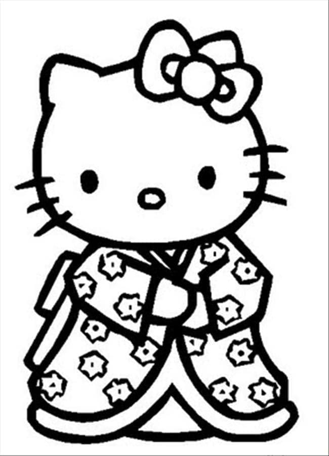 Immagine di Hello Kitty da colorare