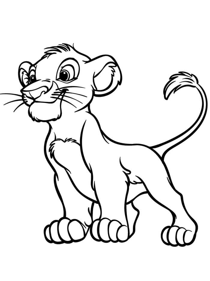 Immagine di Il Re Leone da colorare