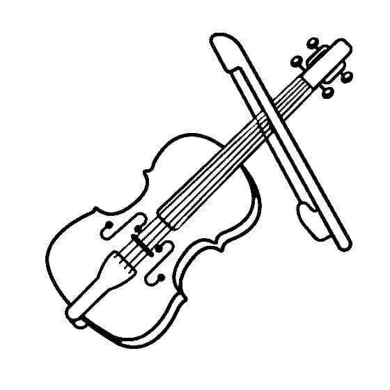 Immagine di Violino da colorare