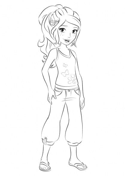 Immagine gratuita Lego Friends da colorare