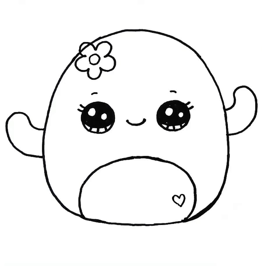 Immagine gratuita Squishmallows da colorare