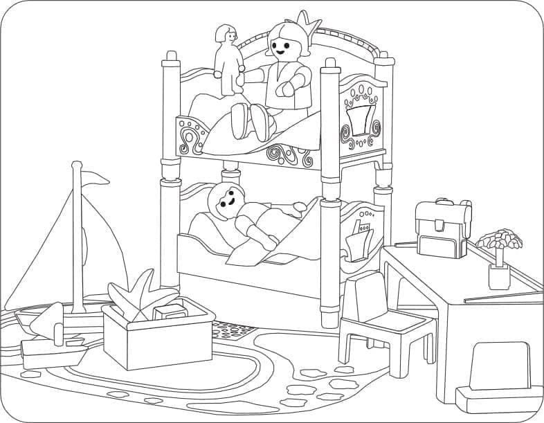 Immagine stampabile Playmobil da colorare