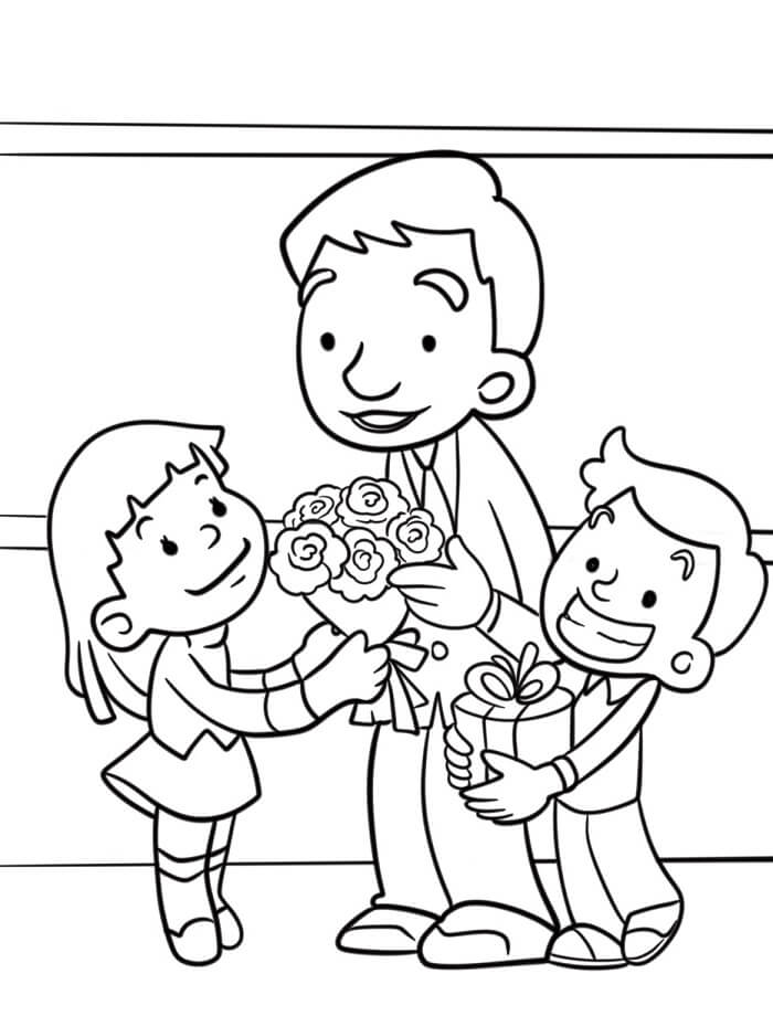 Insegnante per Bambini di 2 Anni da colorare